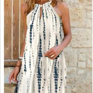 Shift Casual Sleeveless Ombre/tie-Dye Dresses